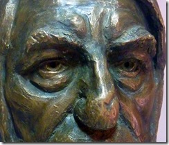 mark closeup bronze